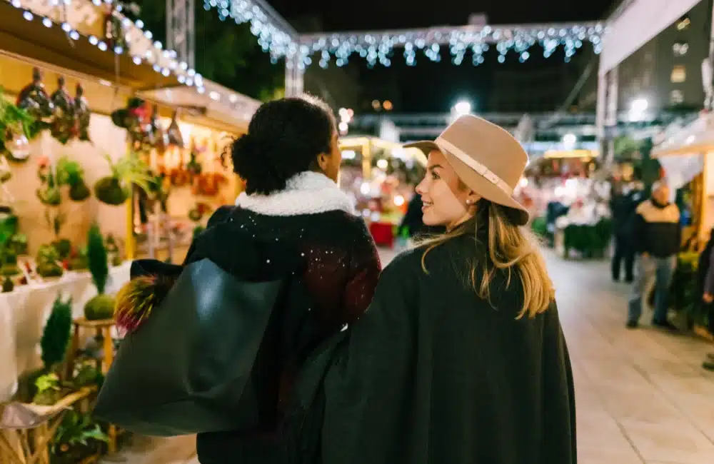 Enjoy Christmas Shopping at a Local Market